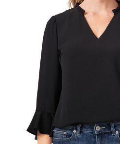CeCe Ruffle-Sleeve Top -CeCe cloth-shop 20669340 fpx