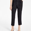 Bar III Women's Windowpane Print Pull-On Pant