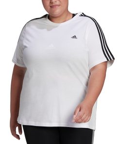 ADIDAS Plus Size Essentials Slim 3-Stripes T-Shirt