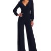Adrianna Papell V-Neck Wrap-Style Jumpsuit