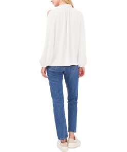 Vince Camuto Women's Long-Sleeve Cold-Shoulder Top 3 Vince Camuto Women's Long-Sleeve Cold-Shoulder Top -CeCe cloth-shop 21096478 fpx
