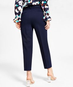 Bar III Women's Tie Front Capris Pants, Created For Macy's -CeCe cloth-shop 21103790 fpx
