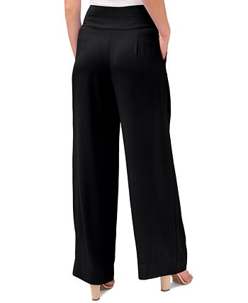 Pleated Wide-Leg Twill Pants CeCe Pleated Wide-Leg Twill Pants -CeCe cloth-shop