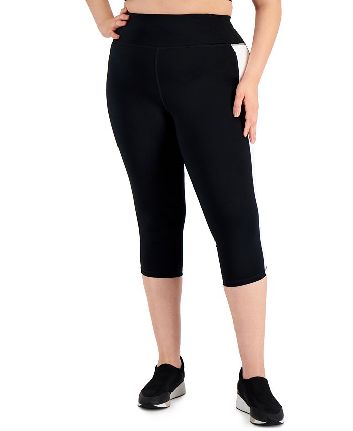 Plus Size Colorblocked Capri Leggings, Created For Macy's ID Ideology Plus Size Colorblocked Capri Leggings, Created For Macy's -CeCe cloth-shop