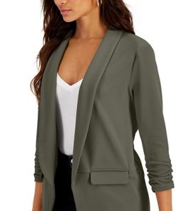 Bar III Lightweight Knit 3/4-Sleeve Blazer, Created For Macy's -CeCe cloth-shop 21172711 fpx