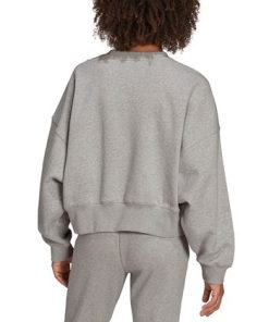 ADIDAS Women's Essentials Fleece Crewneck Sweatshirt -CeCe cloth-shop 21230670 fpx