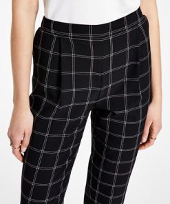 Bar III Women's Windowpane Print Pull-On Pant 2 Bar III Women's Windowpane Print Pull-On Pant -CeCe cloth-shop 21251788 fpx