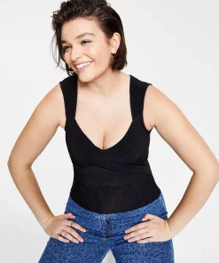 Bar III Women's Bustier Tank Top, Created For Macy's -CeCe cloth-shop 21288725 fpx