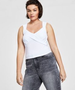 Bar III Women's Bustier Tank Top, Created For Macy's -CeCe cloth-shop 21288731 fpx