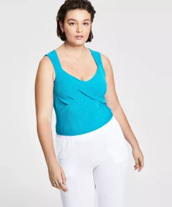 Bar III Women's Bustier Tank Top, Created For Macy's -CeCe cloth-shop 21288733 fpx
