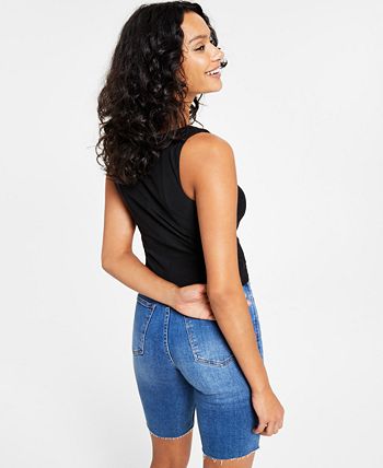 Women's Cutout Mesh Top, Created For Macy's Bar III Women's Cutout Mesh Top, Created For Macy's -CeCe cloth-shop