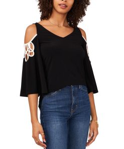 Vince Camuto Women's Cold-Shoulder Top