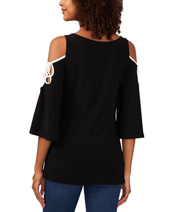 Women's Cold-Shoulder Top Vince Camuto Women's Cold-Shoulder Top -CeCe cloth-shop