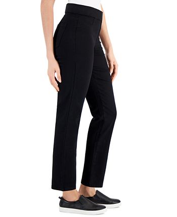 Women's Pull-On Black Denim Pants, Created For Macy's Karen Scott Women's Pull-On Black Denim Pants, Created For Macy's -CeCe cloth-shop