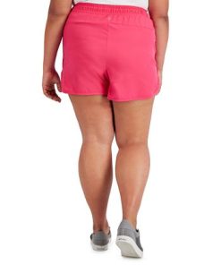 ID Ideology Plus Size Running Shorts, Created For Macy's -CeCe cloth-shop 21415630 fpx