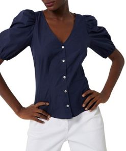French Connection V-Neck Shirt 6 French Connection V-Neck Shirt -CeCe cloth-shop 21427504 fpx