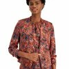 Bar III Women's Ikat-Print Scrunch-Sleeve Blazer, Created For Macy's
