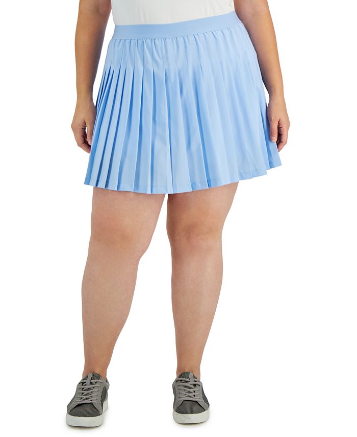 ID Ideology Plus Size Pleated Skort, Created For Macy's 1 ID Ideology Plus Size Pleated Skort, Created For Macy's