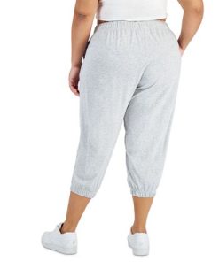 ID Ideology Performance Plus Size Cropped Jogger Pants, Created For Macy's -CeCe cloth-shop 21445968 fpx