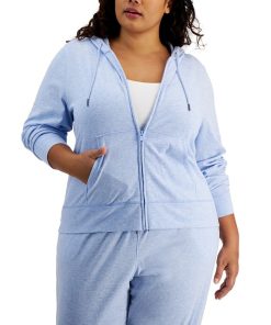ID Ideology Plus Size Full-Zip Hooded Jacket, Created For Macy's