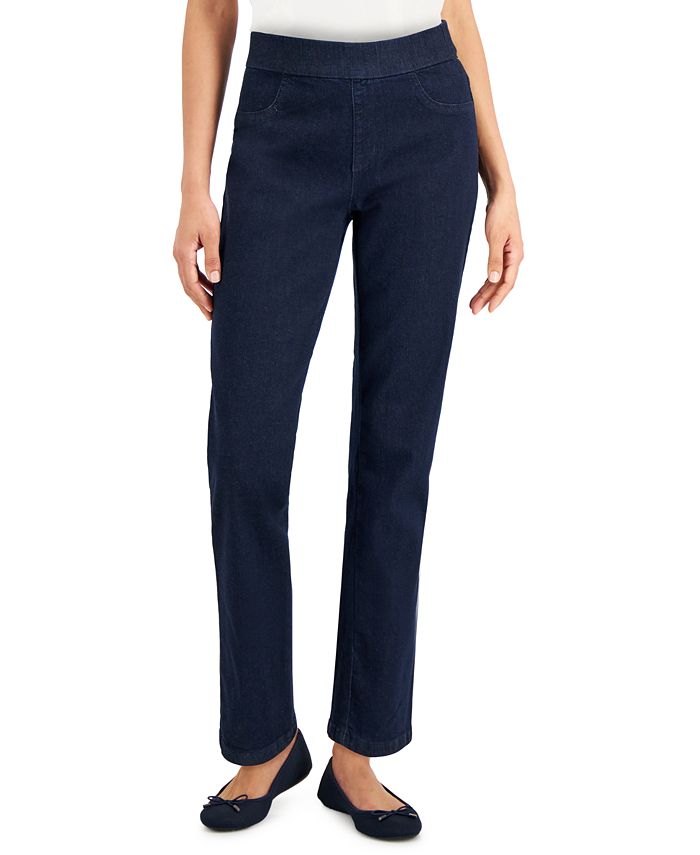 Women's Chambray Pull-On Jeans, Created For Macy's Karen Scott Women's Chambray Pull-On Jeans, Created For Macy's -CeCe cloth-shop