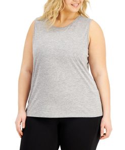 ID Ideology Plus Size Keyhole-Back Tank Top, Created For Macy's
