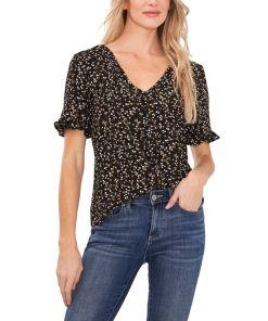 CeCe Women's Ruffle Sleeve Blouse Top