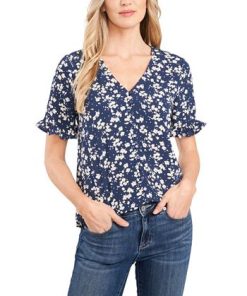CeCe Women's Daisy Dots Ruffled Sleeve Top 2 CeCe Women's Daisy Dots Ruffled Sleeve Top -CeCe cloth-shop 21615110 fpx