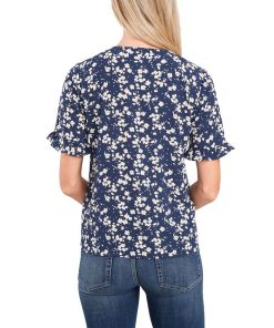 CeCe Women's Daisy Dots Ruffled Sleeve Top 3 CeCe Women's Daisy Dots Ruffled Sleeve Top -CeCe cloth-shop 21615111 fpx