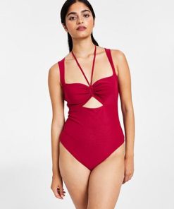 Bar III Women's Sleeveless Sweetheart Bodysuit, Created For Macy's -CeCe cloth-shop 21697397 fpx