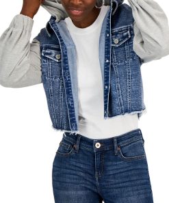 INC International Concepts Women's Mixed-Media Jacket, Created For Macy's
