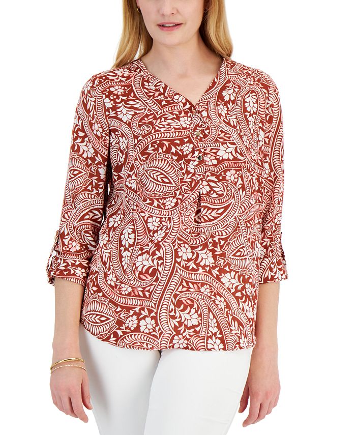 Women's Vacation Top, Created For Macy's JM Collection Women's Vacation Top, Created For Macy's -CeCe cloth-shop