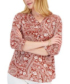JM Collection Women's Vacation Top, Created For Macy's 2 JM Collection Women's Vacation Top, Created For Macy's -CeCe cloth-shop 21721126 fpx