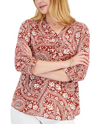 Women's Vacation Top, Created For Macy's JM Collection Women's Vacation Top, Created For Macy's -CeCe cloth-shop