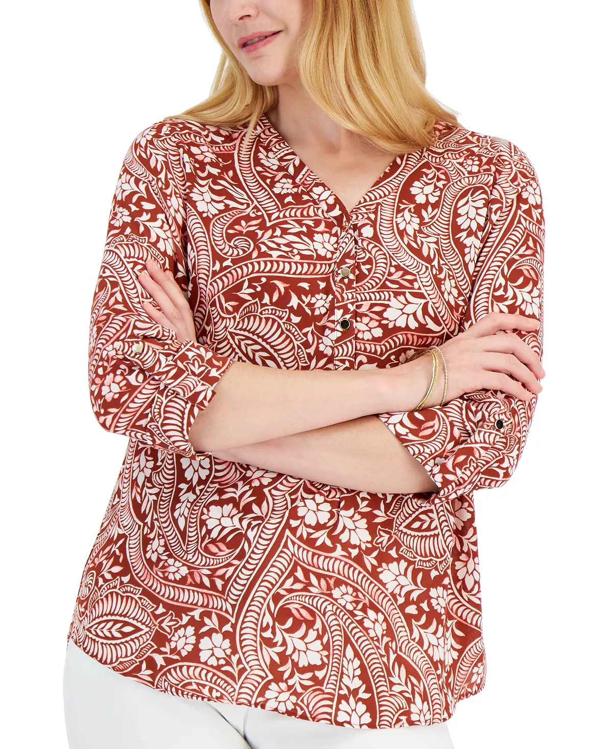 Women's Vacation Top, Created For Macy's JM Collection Women's Vacation Top, Created For Macy's -CeCe cloth-shop