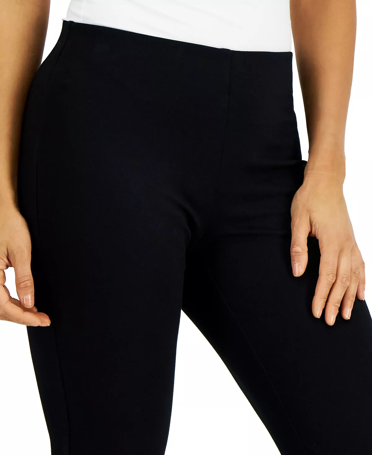 Women's Ponté Knit Pull-On Pants, Created For Macy's JM Collection Women's Ponté Knit Pull-On Pants, Created For Macy's -CeCe cloth-shop