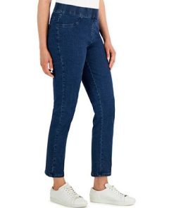 Karen Scott Women's Pull-On Denim Pants, Created For Macy's -CeCe cloth-shop 21729532 fpx