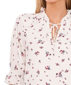 CeCe Women's Tie-Neck Floral-Print Blouse -CeCe cloth-shop 21731165 fpx
