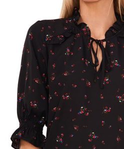 CeCe Women's Tie-Neck Floral-Print Blouse -CeCe cloth-shop 21731213 fpx