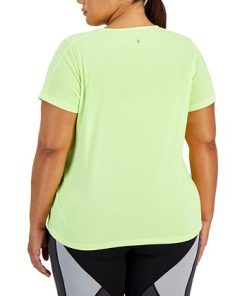 ID Ideology Plus Size Birdseye Mesh T-Shirt, Created For Macy's 2 ID Ideology Plus Size Birdseye Mesh T-Shirt, Created For Macy's -CeCe cloth-shop 21731681 fpx