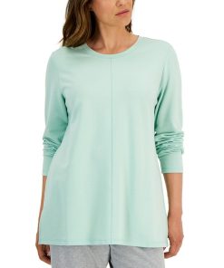 Karen Scott Women's Seam-Front French Terry Tunic, Created For Macy's