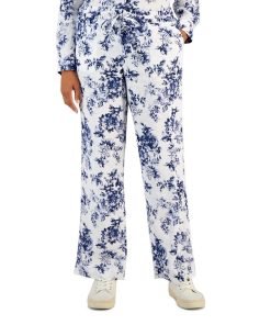 Charter Club Women's Toile Pull-On Pants, Created For Macy's