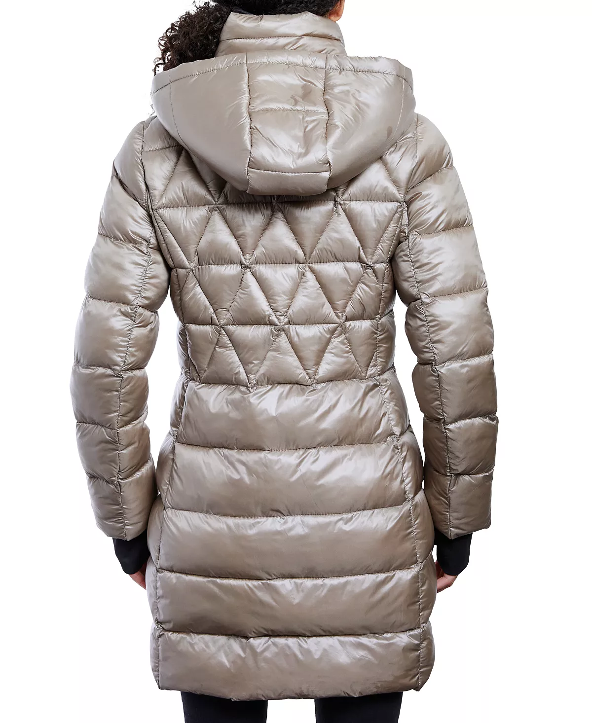 Anne Klein Women's Hooded Packable Puffer Coat 3 Anne Klein Women's Hooded Packable Puffer Coat - Image 3