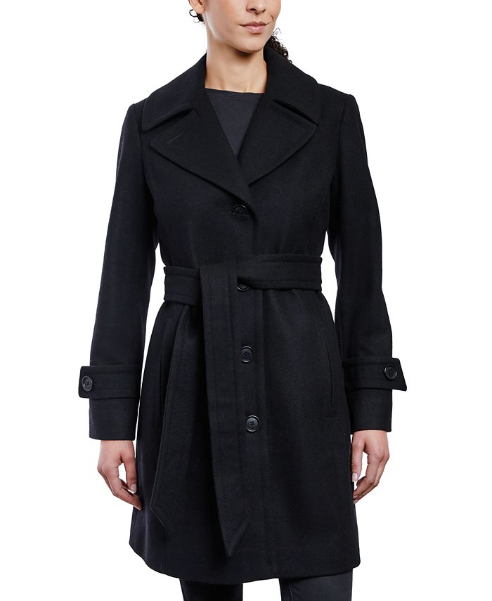 Women's Belted Peacoat, Created For Macy's Anne Klein Women's Belted Peacoat, Created For Macy's -CeCe cloth-shop