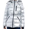 Michael Kors Women's Hooded Metallic Puffer Coat