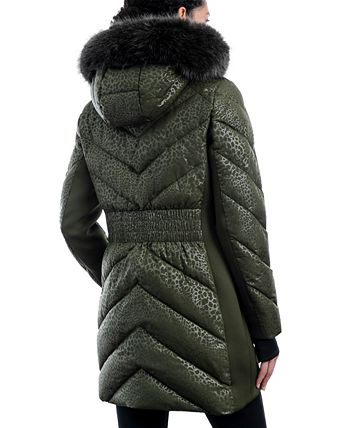 Michael Kors Women's Faux-Fur-Trim Hooded Puffer Coat 2 Michael Kors Women's Faux-Fur-Trim Hooded Puffer Coat - Image 2