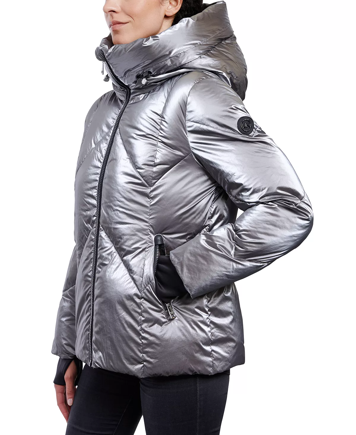 Women's Shine Hooded Puffer Coat Michael Kors Women's Shine Hooded Puffer Coat -CeCe cloth-shop