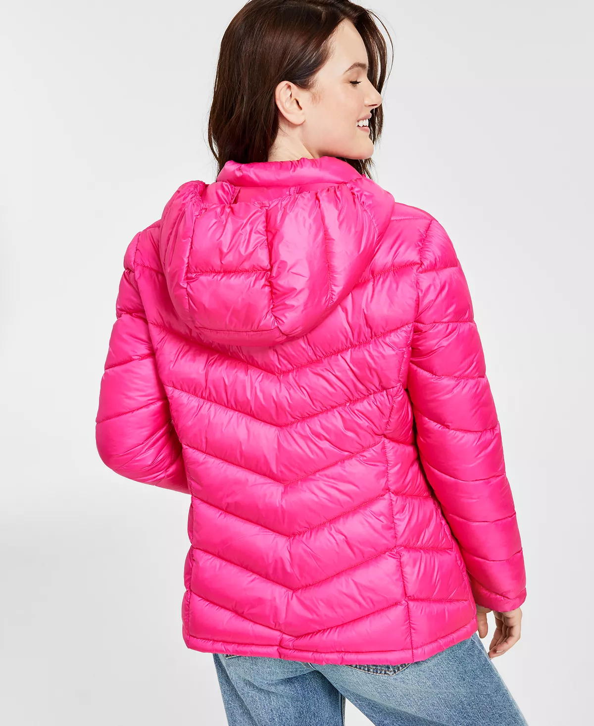 Charter Club Women's Packable Hooded Puffer Coat, Created For Macy's 9 Charter Club Women's Packable Hooded Puffer Coat, Created For Macy's - Image 9