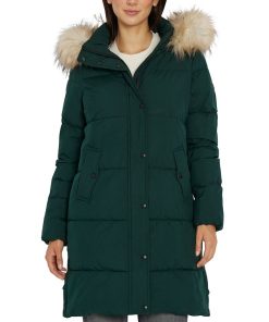 Sam Edelman Women's Faux-Fur-Trim Hooded Puffer Coat