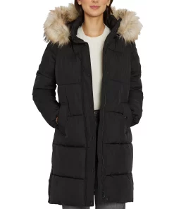 Sam Edelman Women's Faux-Fur-Trim Hooded Puffer Coat -CeCe cloth-shop 21915296 fpx
